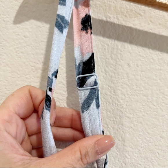 TORRID  Mini Gauze Blue Floral Print Cold Shoulder Skater Dress Size 2 18/20 - Picture 9 of 16